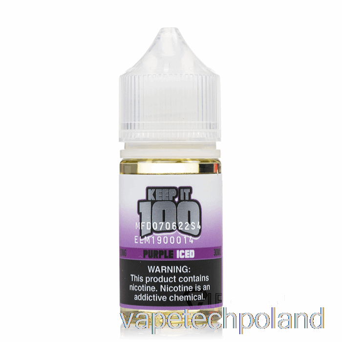 Vape Shop Warszawa Fioletowy Mrożony - Keep It 100 Salt - 30ml 50mg